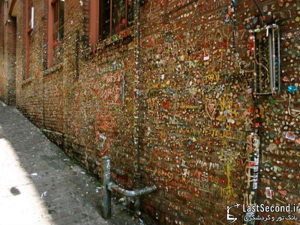 عجیب ترین دیوار دنیا، دیوار آدامسی + تصاویر 