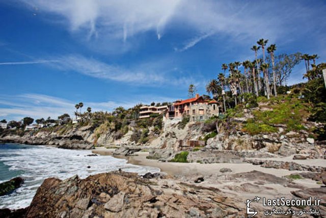  عمارت 'راکلج' در ساحل صخره ای لاگوانا در کالیفرنیا 
