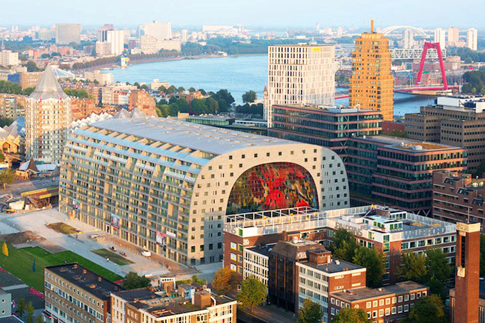  افتتاح بازار بزرگ تونلی شکل در رتردام 