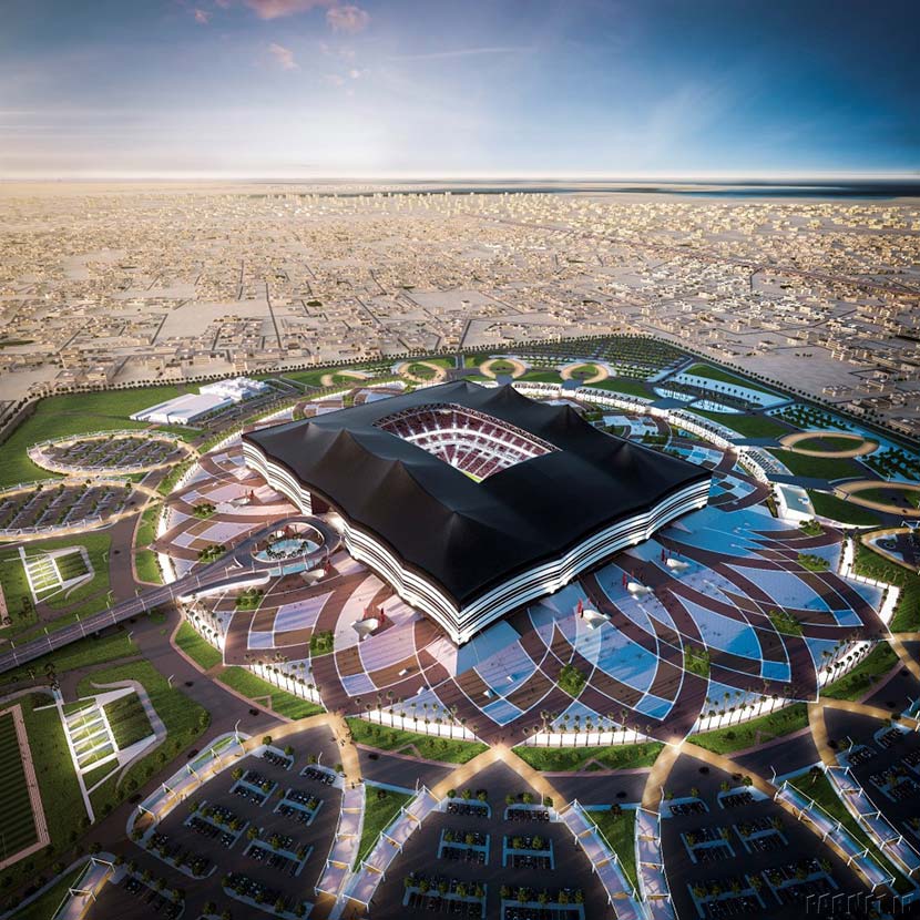  البیت قطر زیباترین استادیوم فوتبال در جهان 
